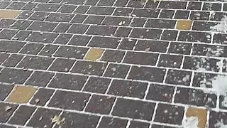 Spandex leggings outside