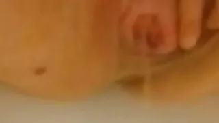 Pissing with cum