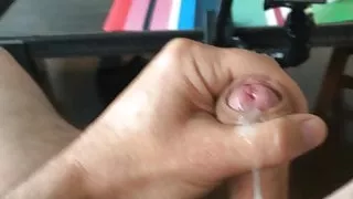 POV Hairy Uncut Big Cumshot