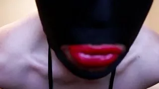 Big ass latex pants cock play