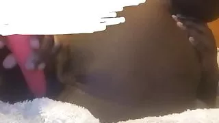 Ebony Makes Fat WET JUICY FLUFFY PUSSY SQUIRT