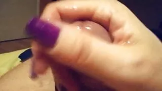 Perfect evening handjob