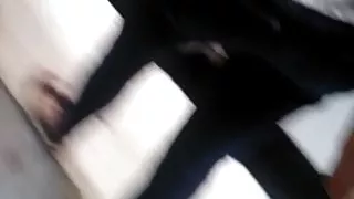 Woman in jeans in the metro 2