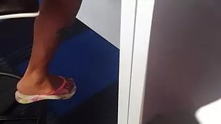 College Girl Teasing Devon In Flops Part 1