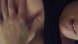 British Housewife Amateur Plays with Tits POV