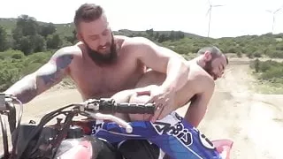 Aaron Bruiser with Stephen Harte at Dirty Rider Part 1 Scene