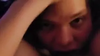 Amateur dude licking her hairy muff