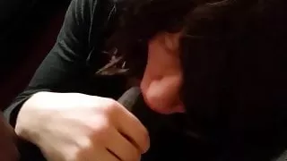 Riesiger fremder schwarzer Schwanz bis zur Vollendung geblasen!