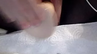 Moaning and fucking my horny slut's pussy