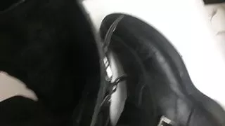 Cum inside my girlfriend boots