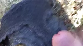 Swiss Outdoor Cum on Neighbors Panty