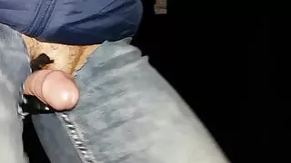 Nude exhib bicycle ride in the wood