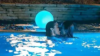 Janet Montgomery & Emma Roberts Lesbian Kiss - ScandalPlanet