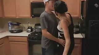 Lourdes Noir, I'm Your stepmom, fuck me in the kitchen