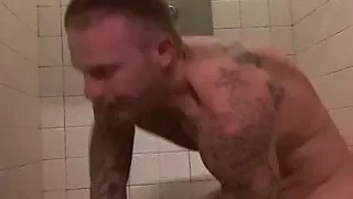 Pissing in prison shower
