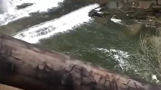 Blowing her boyfriend outside