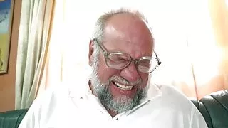 Luscious Miranda Miller blows and rides older cock