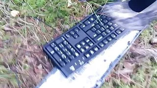 Lady L crush keyboard with Leopard high heels