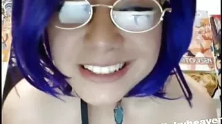 Solo girl touching herself