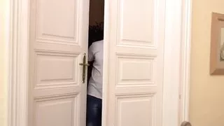 Busty mature mom sharing bed with step son