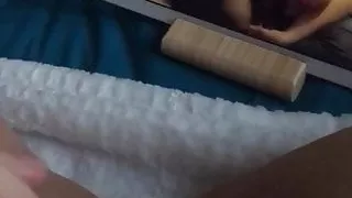 Friend playing with her tight pussy