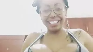 Arlen Afrodita shows her huge fake tits and fake nipples