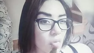 Bitchy work partner cum tribute