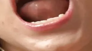 Pound my pretty little mouth with your big cock JOI