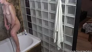 Alex in the hotel bathroom - cam