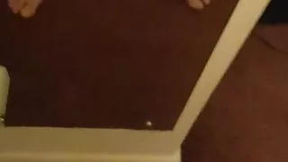 Enjoying a wank in a hotel