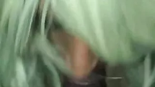 Blonde Crossdresser First BBC Blowjob