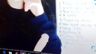 Alexa June teasing on cam 2