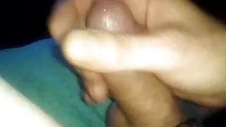 Cumming on my big Brown dildo.