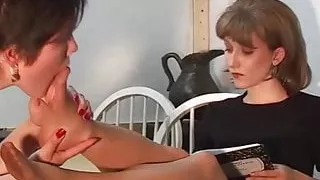 Boss Dina & Lala - Lesbian Nylon & Bare Foot Worship