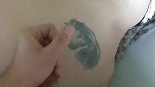 7months pregnant wife takes cumshot on belly