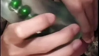 Ladyboy Cumming on hands