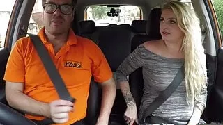 Fake Driving School British cheating blonde loula lou slurps