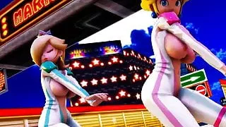 MMD R-18 Peach & Rosalina Mario 3D Hentai MV