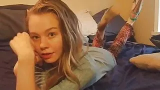 Blonde bare feet and high heels