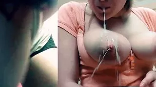 Cameravoyeur - Mommy got Milk in her Boobs