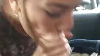 puerto rican girlfriend  eats cum