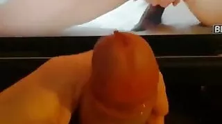 Edging and cumming to BBC porn