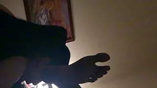 Licking and Sucking My Big Black Balls