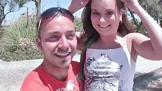 German Teen Seduce to Porn Casting at Holiday on Mallorca