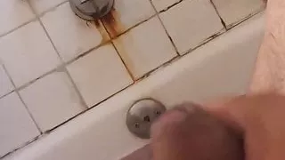 bathing the little dick