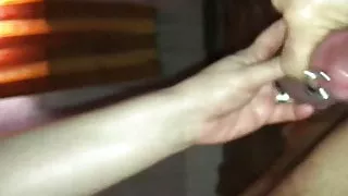 Mrs Jellsmand Squirting on hubby making him cum