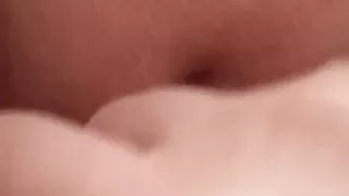 Teasing a married BBW's arse with a clit toy