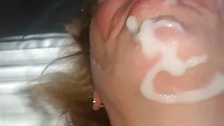 Lady J sucks cock upside down