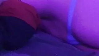 Chubby Sissy In Blue Thong Solo Play