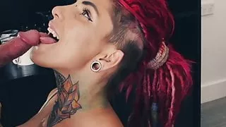 Pov Blowjob From Sexy Tattoed Babe Liberty Jane